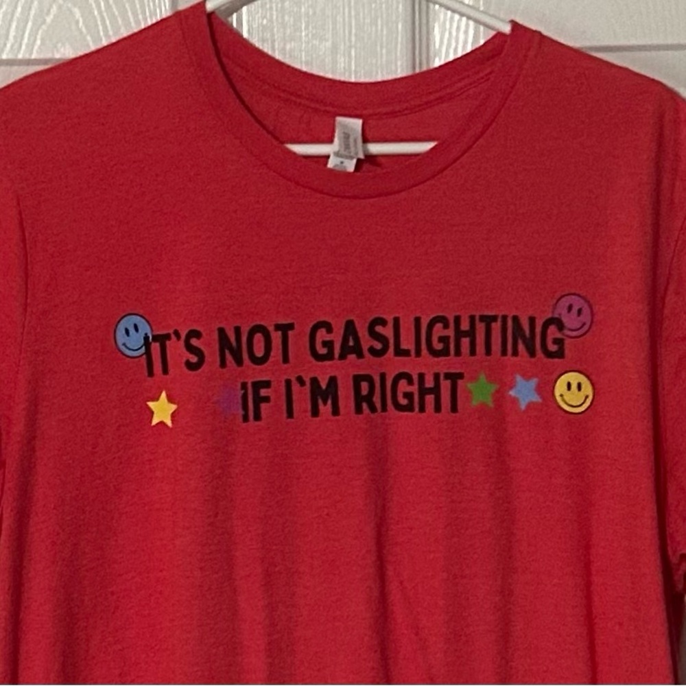 Red Graphic Tee with Fun Print